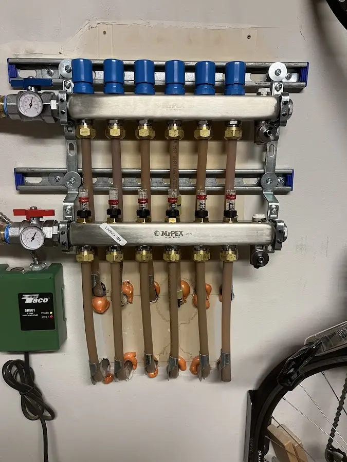 Plumber performing Gas Leak Detection at a residential property in Trent Woods